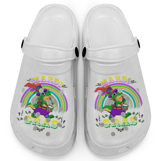 2023 Mardi Gras Party Hat T Rex Drummer Mardi Clogs