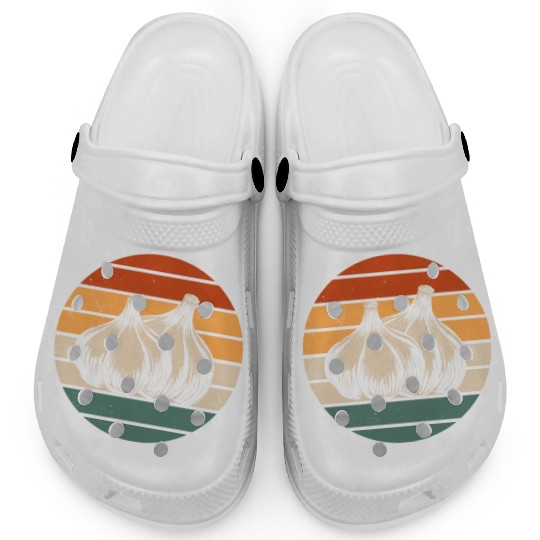 Retro Garlic Design Clogs