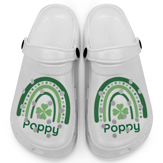 Poppy Clover Charm Boho Rainbow Clogs