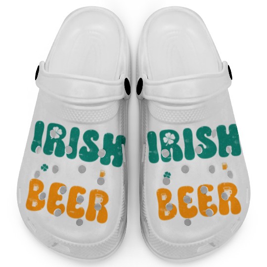 Irish you were Beer St Patrick's Day Clogs