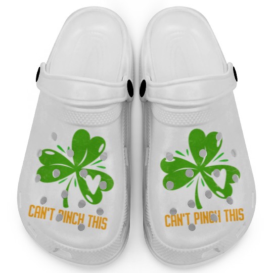 Can't Pinch this Shamrock St. Patrick's Day Clogs