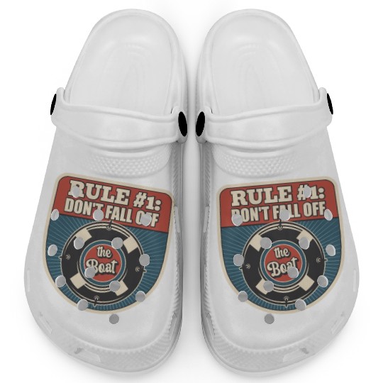 Don't Fall Off The Boat Funny Sailing Clogs