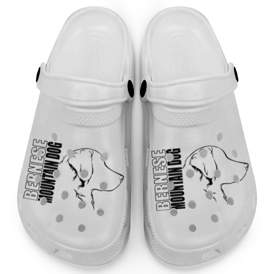 Funny Bernese Mountain Dog Profile dog mom Clogs