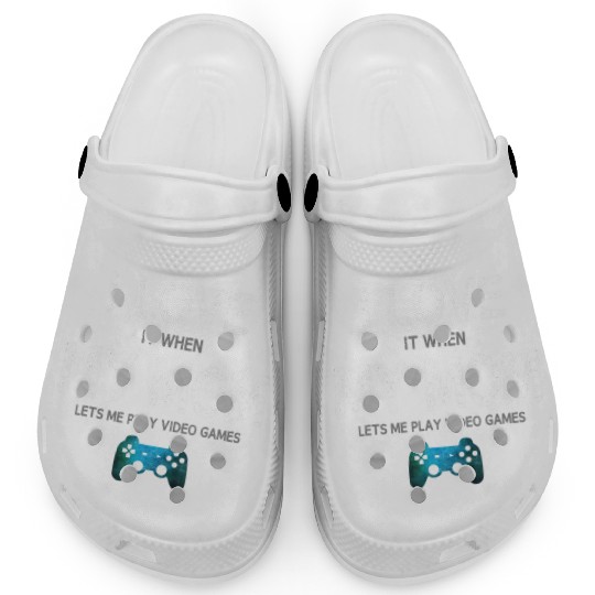 Funny Gamer I Love Mom Video Games Gaming Clogs