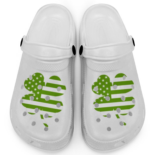 USA Shamrock St. Patrick's Day USA Clogs