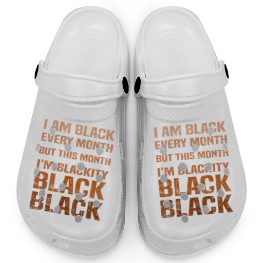 Juneteenth Blackity BLM African Melanin Black Hist Clogs