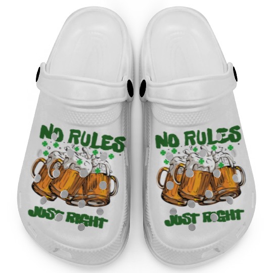 st paddy funny day, green beer Irish day Clogs