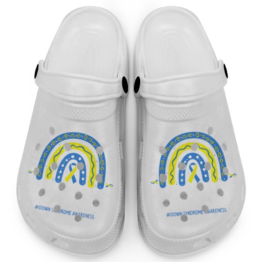 Be Kind Rainbow World Down Syndrome Awareness Day Clogs