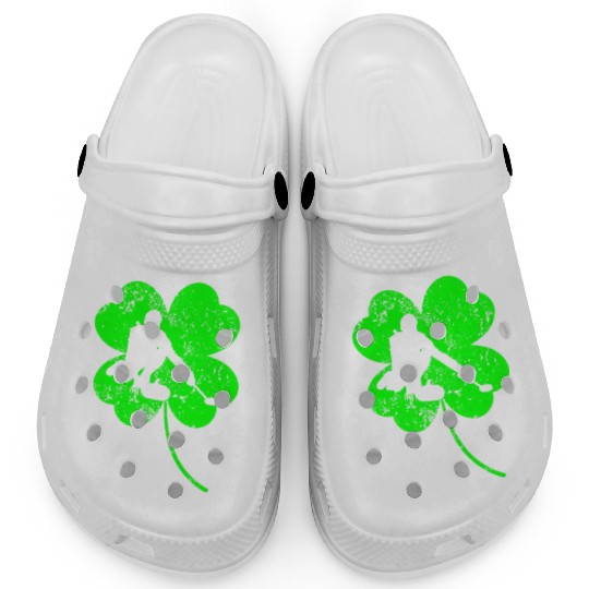 Curling St. Patrick's day shamrock Clogs