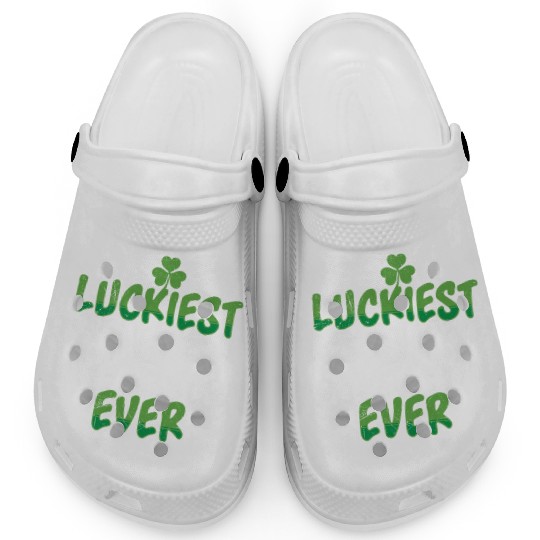 St. Patrick's Day saying Luckiest Sister ever Clogs