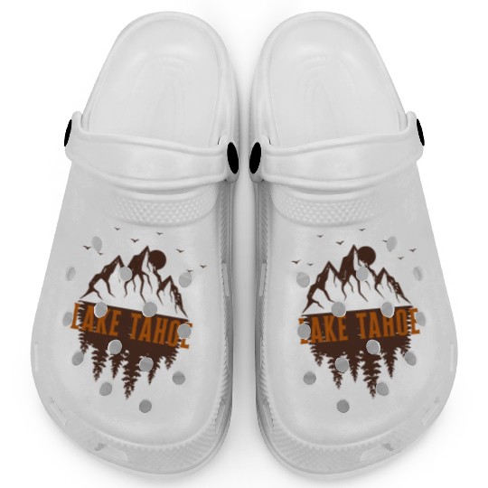 lake tahoe retro mountain Clogs