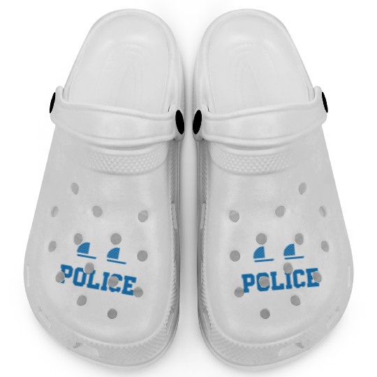 Police Wife Life Cop Law Enforcement Officer Clogs