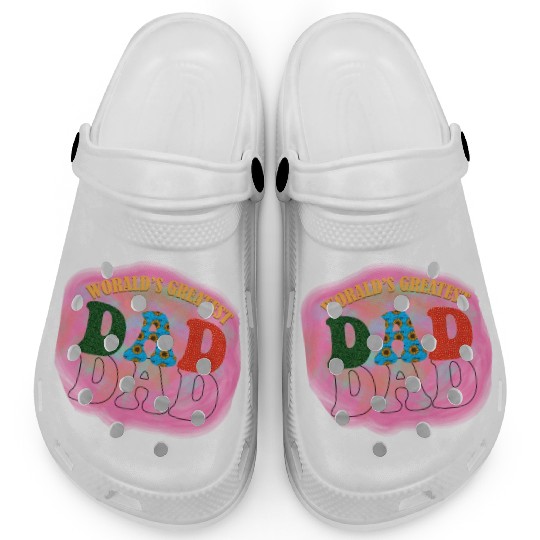 WORALDS GREATEST DAD Sublimation Clogs