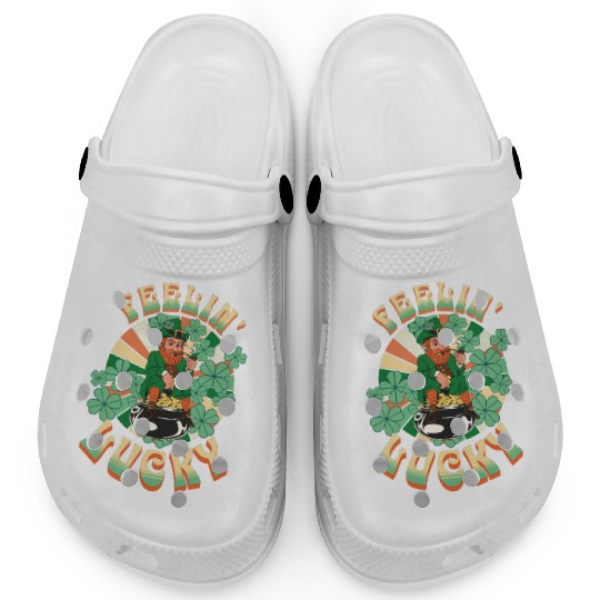 Feeling Lucky Groovie Leprachaun St. Patricks Day Clogs