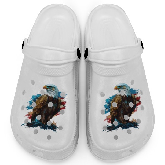 Is This Patriotic Enough American Bald Eagle Clogs