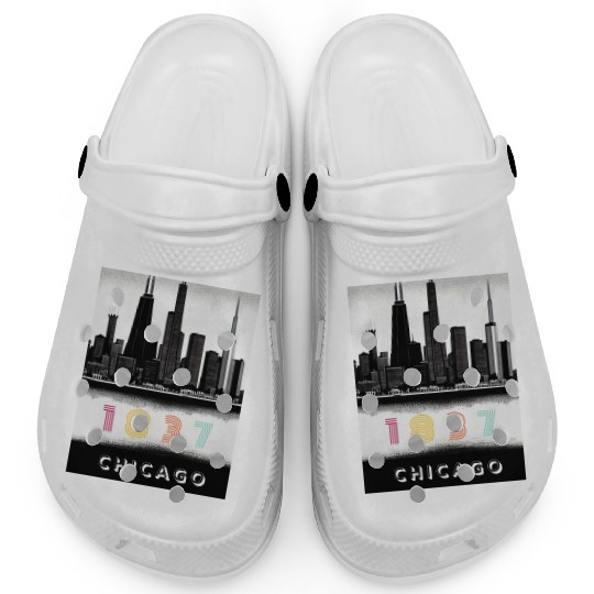Chicago Skyline Clogs