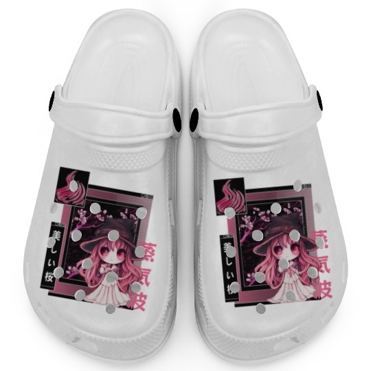 Witch Chibi Japanese Vaporwave Aesthetic Pastel Go Clogs