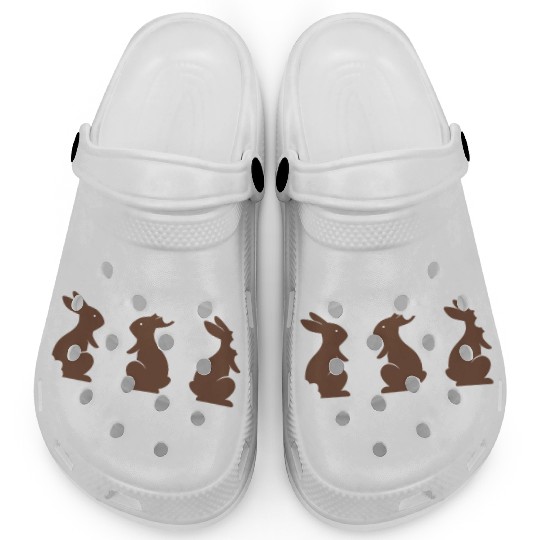 Happy Easter Motif Easter Eggs Funny Easter Bunny Clogs