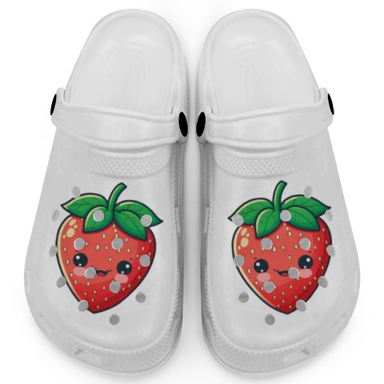 Cute Kawaii Strawberry Fruit Grower Farm Clogs