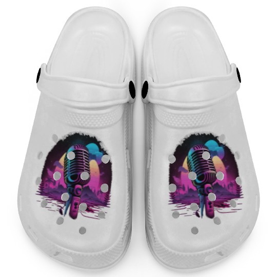 AV Technician Microphone Audio Visual Tech Sound Clogs