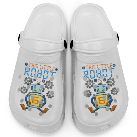 Robot Birthday Outfit Boy 6th Robot Birthday Party Clogs