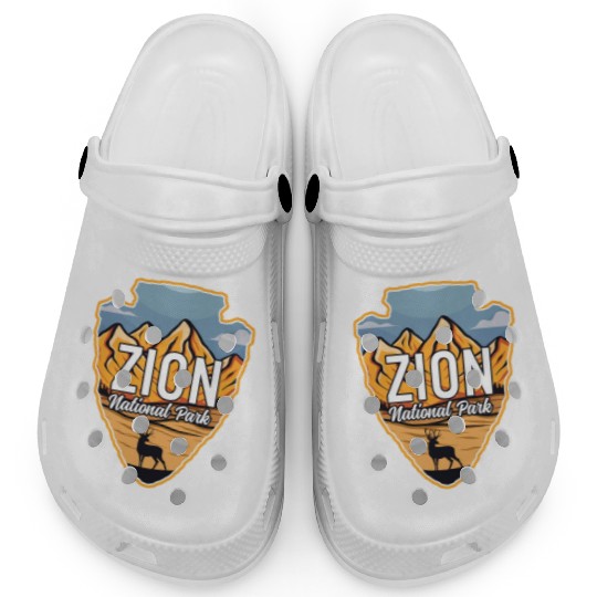 Zion US National Park Arrowhead Deer Mountains Clogs