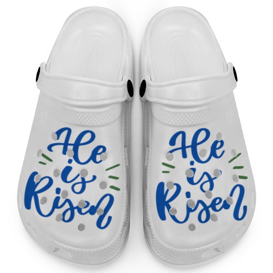 He Is Risen Religious Easter Clogs