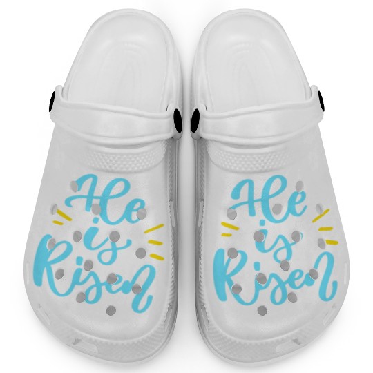 He Is Risen Religious Easter Clogs