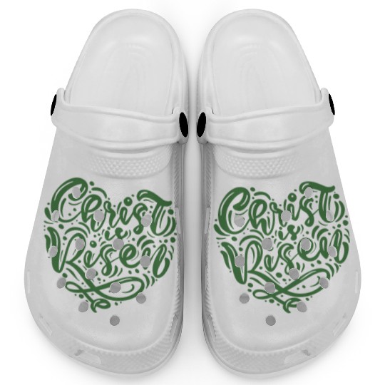He Is Risen Christian Easter Clogs