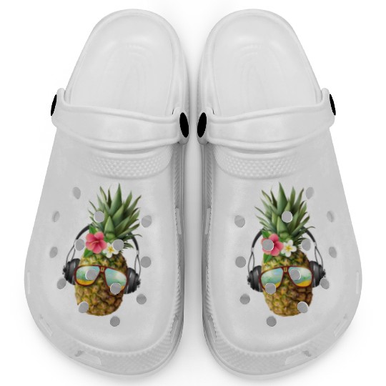 realistic pineapple concept Clogs