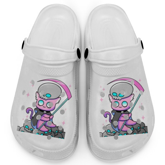 Kawaii Pastel Goth Anime Tarot Card Death Cute Wit Clogs