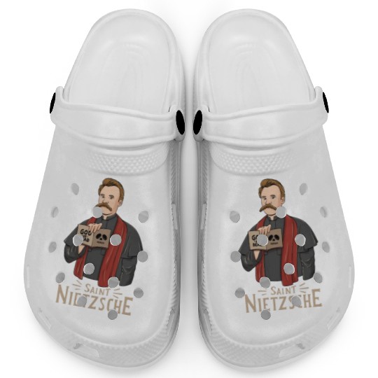 Saint Nietzsche Design for a Philosophy Student Clogs