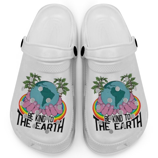 Be Kind To The Earth Rainbow Natural Environment Clogs