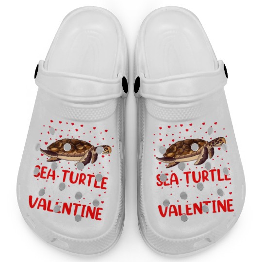 Sea Turtle Fish Lover Funny Sea Turtle Is My Valen Clogs