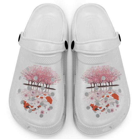 Koi Sakura Tree Upside Down Cherry Blossom Japanes Clogs