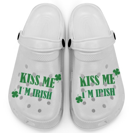 kiss me im irish Clogs