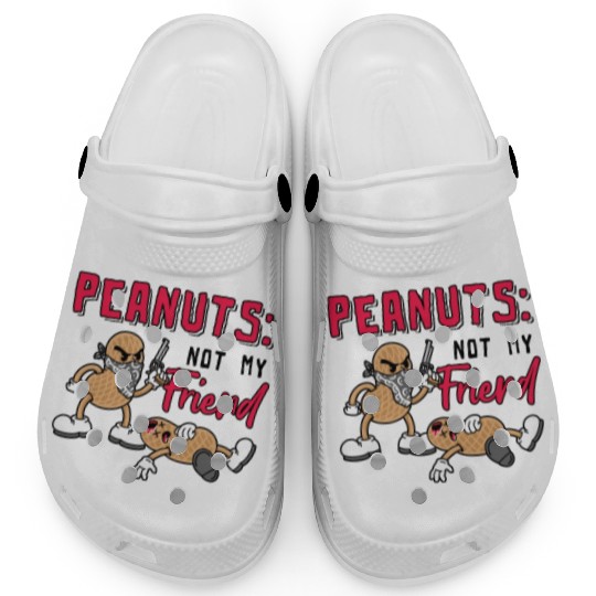 Peanuts Not My Friend Peanut Allergic Clogs