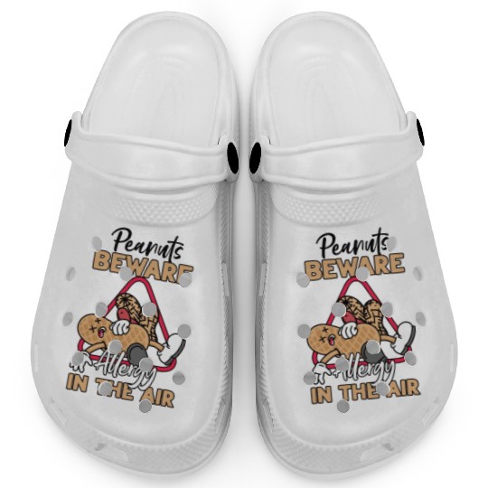 Peanuts Beware Allergy In The Air Peanut Allergic Clogs