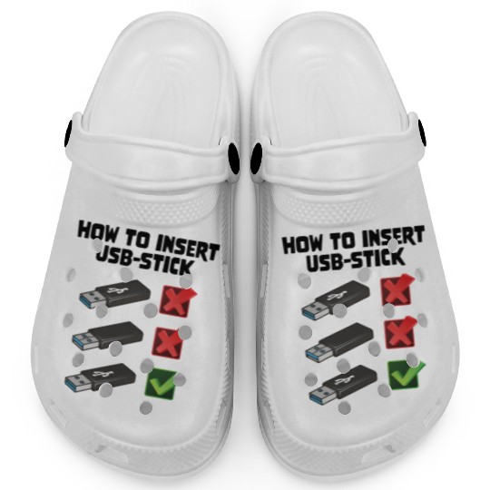 How To Insert USB Stick Funny Programmer Meme Clogs