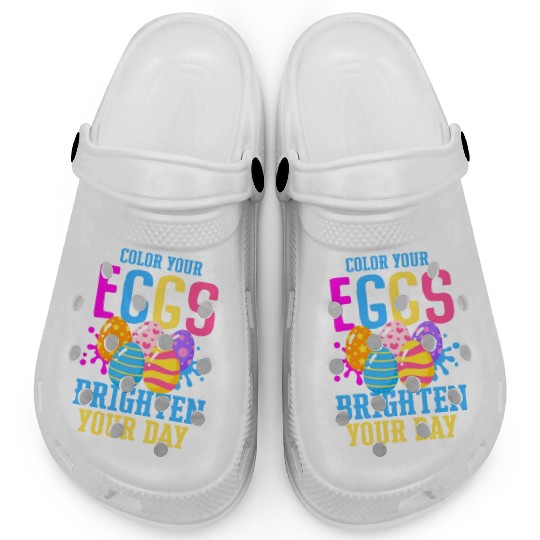 Easter Colorful Egg Dye Rabbit Egg Hunt Clogs