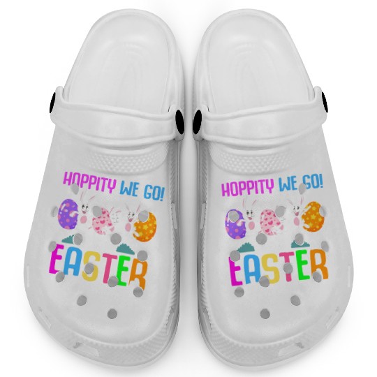 Easter Rabbit Easter Bunny Flowers Eggs Clogs