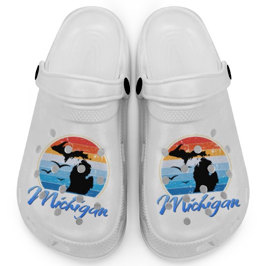 Michigan The Great Lakes State Clogs