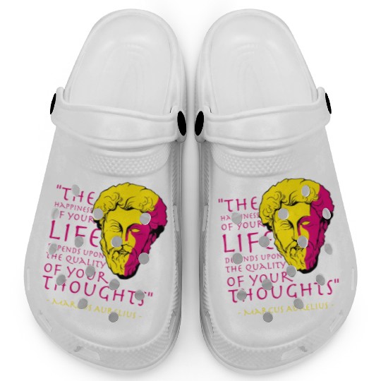 Marcus Aurelius Stoic Philosophy Quote Clogs
