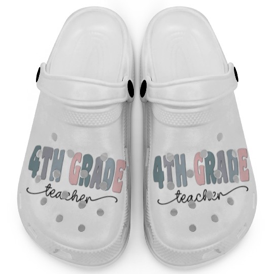 4th Grade Teacher Gift Matching Teacher Squad Clogs