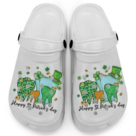 Happy Nurse Patricks Day Clogs