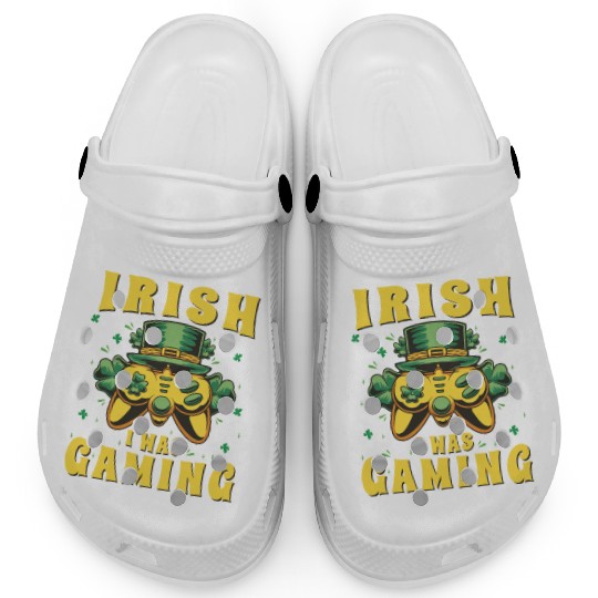 Video Game Controller, Irish I Was Gaming St Clogs