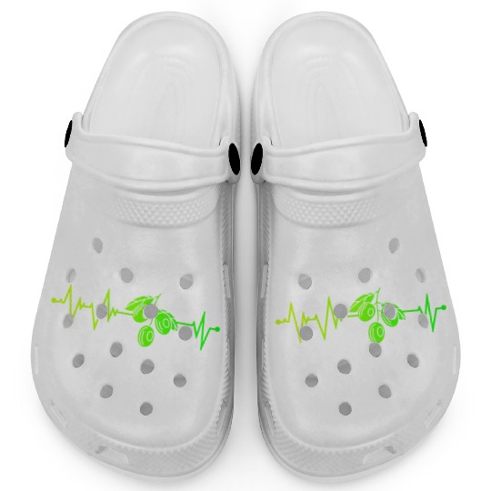 Green Olive Heartbeat Clogs