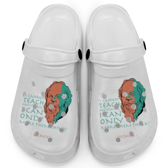 Socrates Stoic Philosophy Quote Clogs