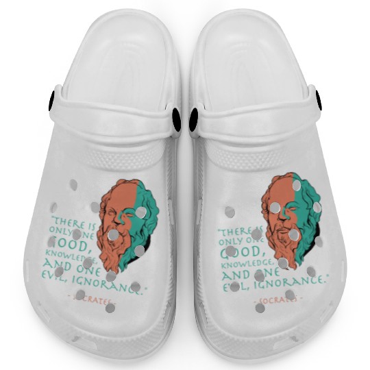 Socrates Stoic Philosophy Quote Clogs