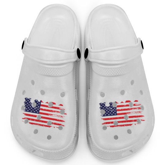 Once A Hero Always A Hero USA Flag Memorial Day Clogs